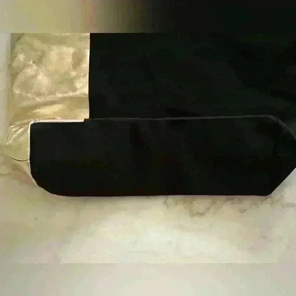 Authentic Calvin Klein Black Gold Lined Canvas Tote Limited edition NWT. - Picture 3 of 5